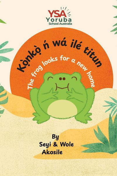 The frog looks for a new home