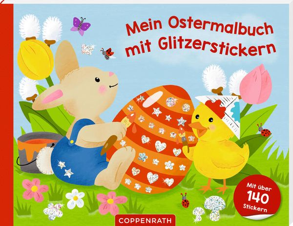 Produktbild: Mein Ostermalbuch mit Glitzerstickern