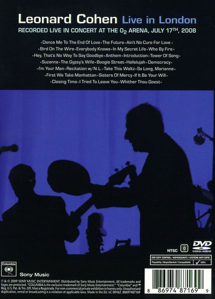 Produktbild: Leonard Cohen - Live In London/Visual Milestones