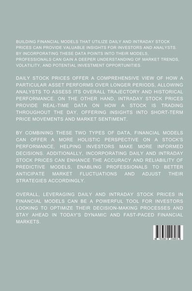 Produktbild: Unveiling the Financial Market: Data, Definitions, and Modeling Techniques