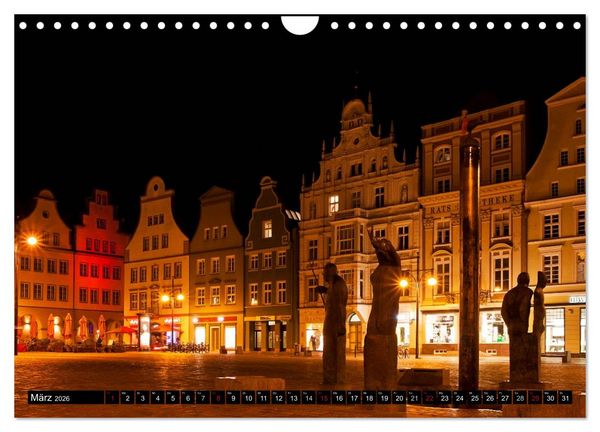 Produktbild: Deutsche Hansest&auml;dte - L&uuml;beck Wismar Rostock Stralsund (Wandkalender 2026 DIN A4 quer), CALVENDO Monatskalender