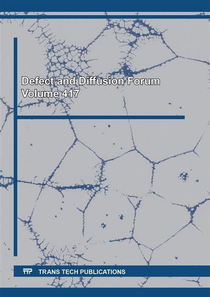 Produktbild: Defect and Diffusion Forum Vol. 417