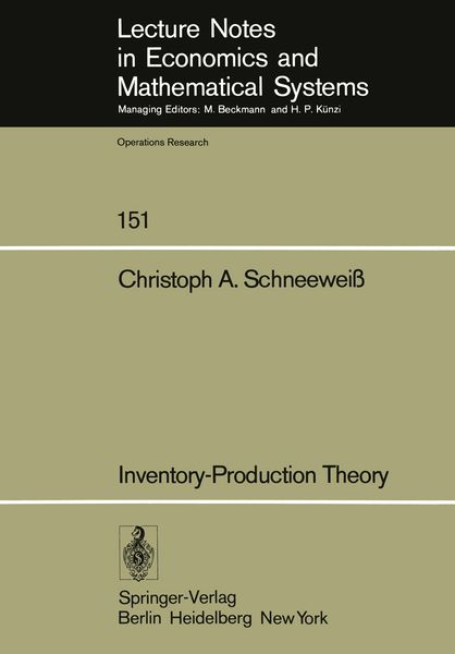 Produktbild: Inventory-Production Theory
