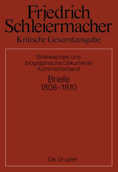 Produktbild: Briefwechsel 1808-1810