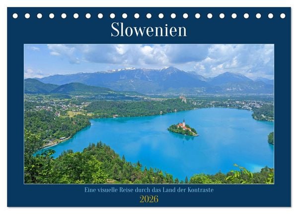 Slowenien - Eine visuelle Reise durch das Land der Kontraste (Tischkalender 2026 DIN A5 quer), CALVENDO Monatskalender