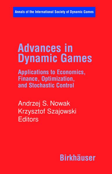 Produktbild: Advances in Dynamic Games