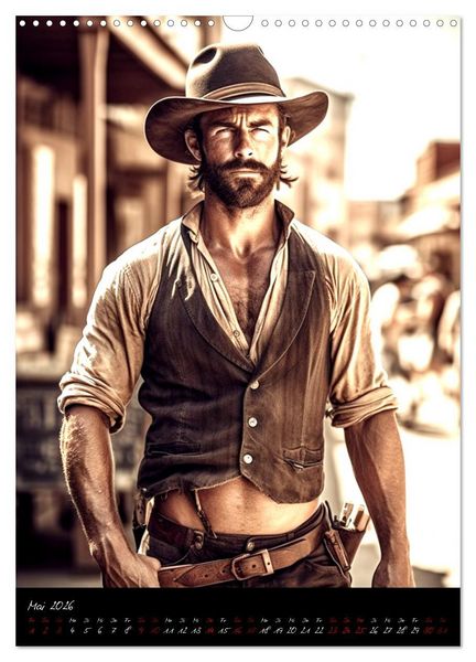 Produktbild: Starke Cowboys (Wandkalender 2026 DIN A3 hoch), CALVENDO Monatskalender