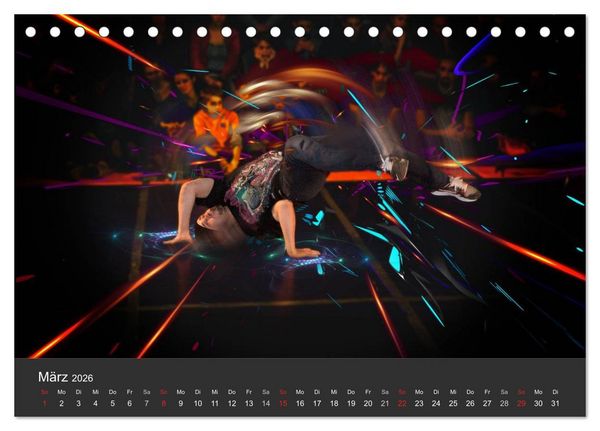 Produktbild: Break Dance B-boys & B-girls (Tischkalender 2026 DIN A5 quer), CALVENDO Monatskalender