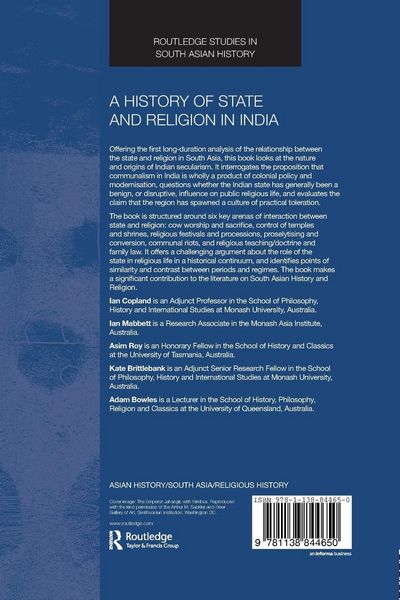 Produktbild: A History of State and Religion in India