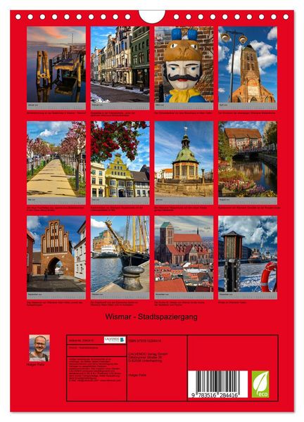 Produktbild: Wismar - Stadtspaziergang (Wandkalender 2026 DIN A4 hoch), CALVENDO Monatskalender