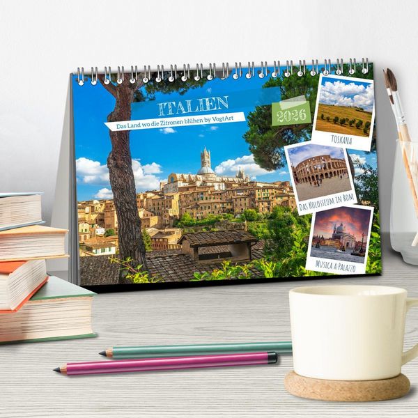 Produktbild: Italien, das Land wo die Zitronen bl&uuml;hen by VogtArt (Tischkalender 2026 DIN A5 quer), CALVENDO Monatskalender