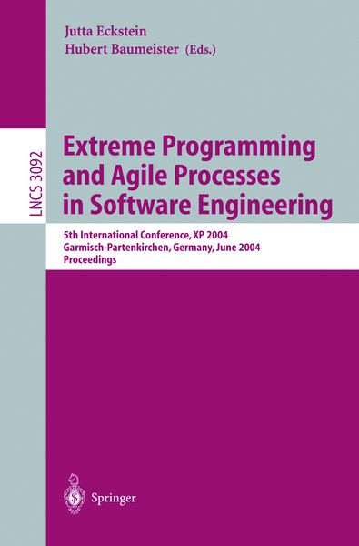 Produktbild: Extreme Programming and Agile Processes in Software Engineering