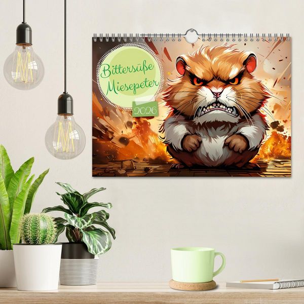 Produktbild: Bitters&uuml;&szlig;e Miesepeter (Wandkalender 2026 DIN A4 quer), CALVENDO Monatskalender
