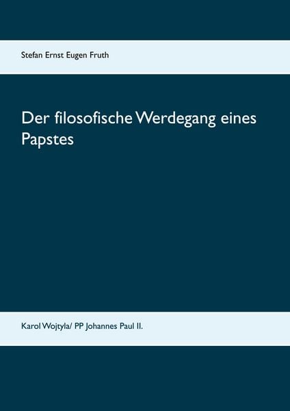 Produktbild: Der filosofische Werdegang eines Papstes