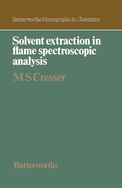 Produktbild: Solvent Extraction in Flame Spectroscopic Analysis