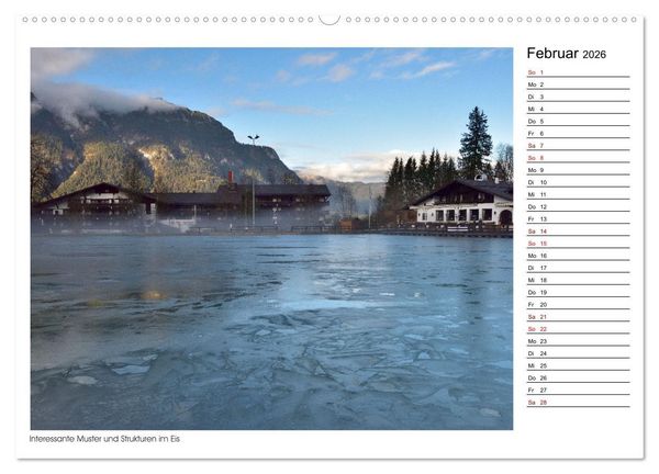 Produktbild: Zu Besuch am Riessersee (Wandkalender 2026 DIN A2 quer), CALVENDO Monatskalender