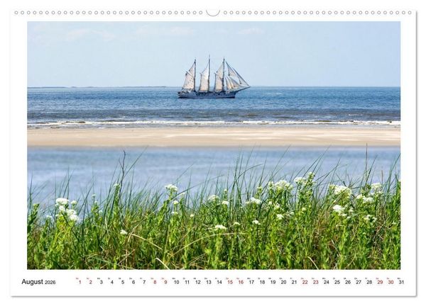 Produktbild: Wir fahren nach Borkum (Wandkalender 2026 DIN A2 quer), CALVENDO Monatskalender