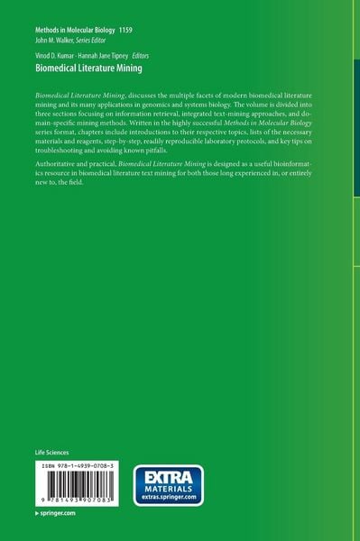 Produktbild: Biomedical Literature Mining