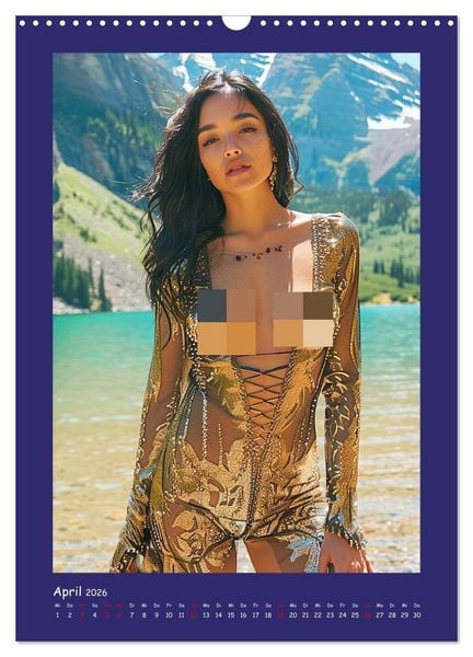Produktbild: Sch&ouml;ne Dessous-Girls. Sinnliche Frauen am Wasser (Wandkalender 2026 DIN A3 hoch), CALVENDO Monatskalender