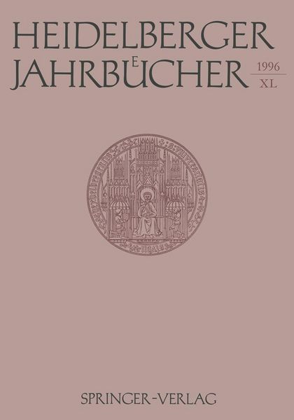 Produktbild: Heidelberger Jahrb&uuml;cher