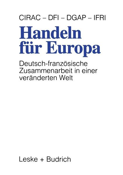 Produktbild: Handeln f&uuml;r Europa