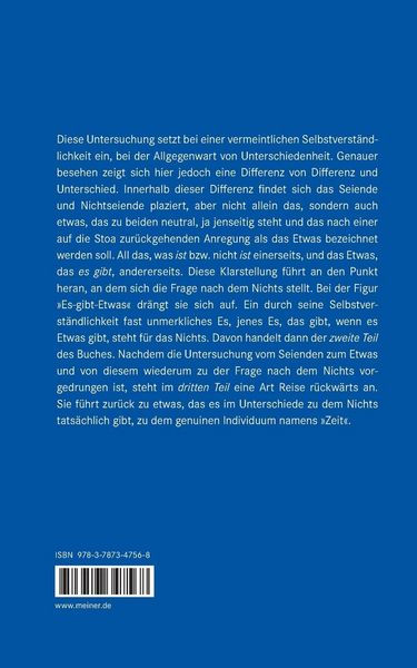 Produktbild: Nichts und Zeit