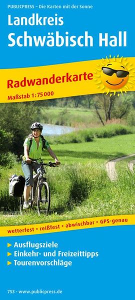 Produktbild: Radwanderkarte Landkreis Schw&auml;bisch Hall