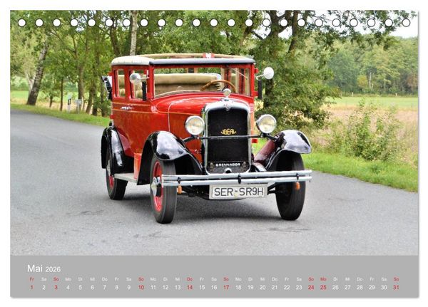 Produktbild: OLDTIMER-Event (Tischkalender 2026 DIN A5 quer), CALVENDO Monatskalender