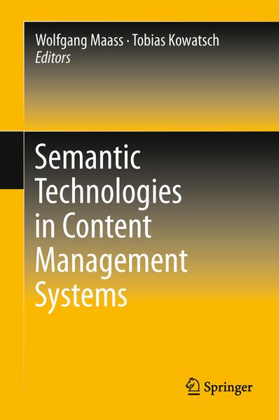 Produktbild: Semantic Technologies in Content Management Systems