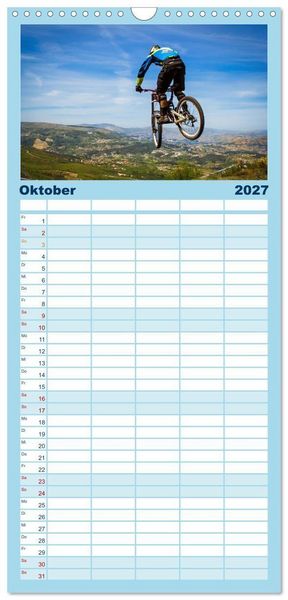 Produktbild: Familienplaner 2027 - Liebe zum Fahrrad mit 5 Spalten (Wandkalender, 21 x 45 cm) CALVENDO