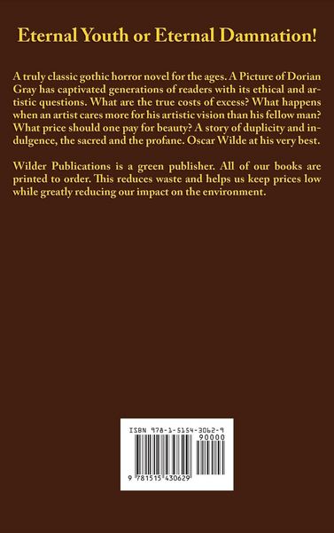 Produktbild: The Picture of Dorian Gray - A Gothic Novel of Beauty, Vanity, and Moral Corruption