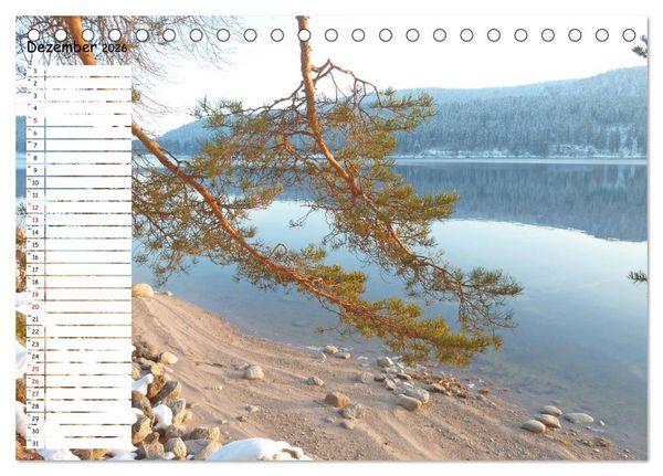 Produktbild: Einsame Natur - Terminkalender (Tischkalender 2026 DIN A5 quer), CALVENDO Monatskalender