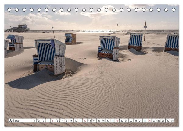 Produktbild: Faszination Sankt Peter-Ording (Tischkalender 2026 DIN A5 quer), CALVENDO Monatskalender