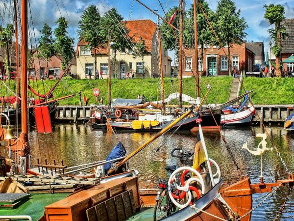 Produktbild: CALVENDO Puzzle Museumshafen Carolinensiel | 1000 Teile Lege-Gr&ouml;&szlig;e 64x48cm Foto-Puzzle f&uuml;r gl&uuml;ckliche Stunden