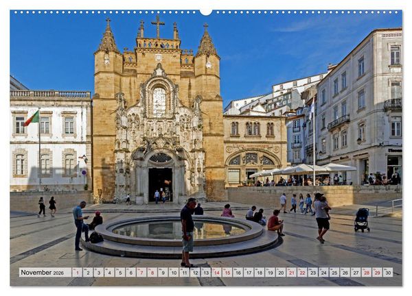 Produktbild: Portugal - Porto, Coimbra, Lissabon (hochwertiger Premium Wandkalender 2026 DIN A2 quer), Kunstdruck in Hochglanz