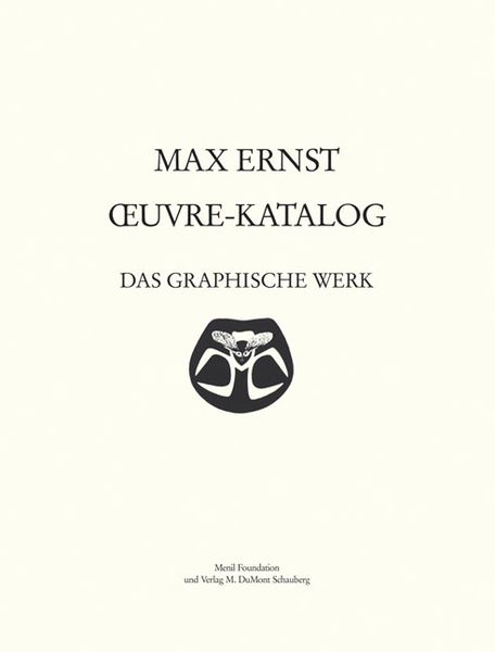 Produktbild: Max Ernst Oeuvre-Katalog