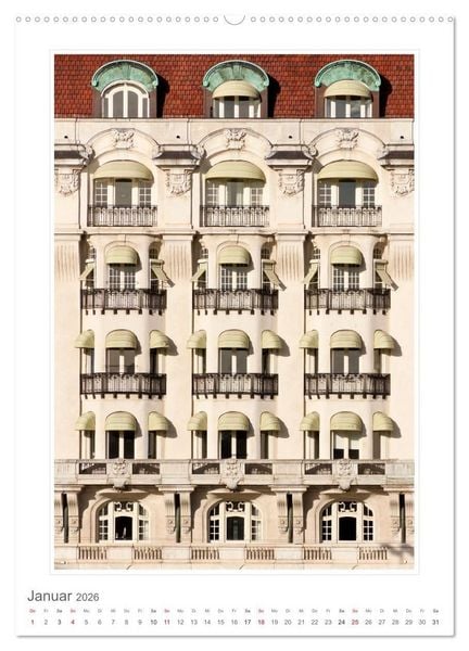 Produktbild: Architektur. eindrucksvolle Fassaden (hochwertiger Premium Wandkalender 2026 DIN A2 hoch), Kunstdruck in Hochglanz