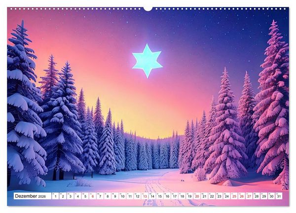 Produktbild: Der Lauf des Jahres dargestellt mit Naiver Kunst (hochwertiger Premium Wandkalender 2026 DIN A2 quer), Kunstdruck in Hochglanz