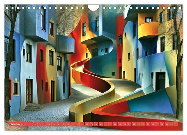 Produktbild: Das Paradies der tanzenden H&auml;user (Wandkalender 2027 DIN A4 quer), CALVENDO Monatskalender