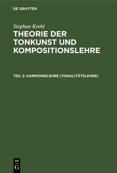 Produktbild: Harmonielehre (Tonalit&auml;tslehre)