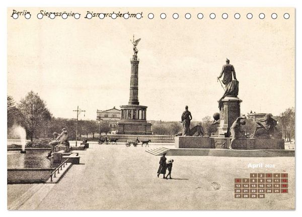 Produktbild: Gr&uuml;&szlig;e aus Berlin &ndash; Die Stadt in historischen Ansichten (Tischkalender 2026 DIN A5 quer), CALVENDO Monatskalender