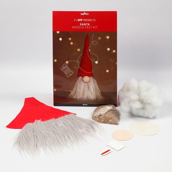 Produktbild: Creativ Company DIY Sets Filz & Fleece Nikolaus-Zwerg, H&ouml;he 30 cm