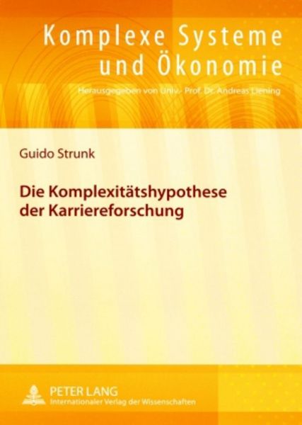Produktbild: Die Komplexit&auml;tshypothese der Karriereforschung