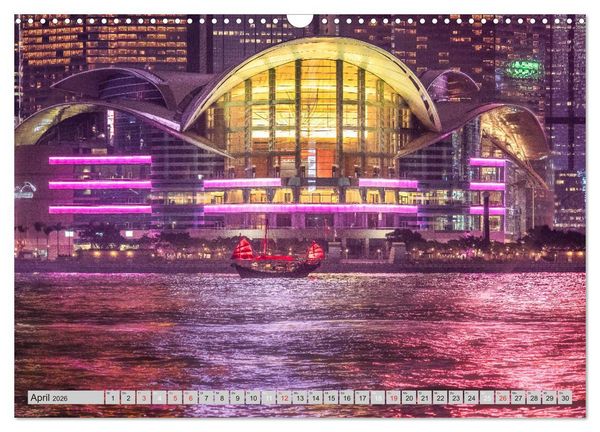 Produktbild: Hongkong Impressionen (Wandkalender 2026 DIN A3 quer), CALVENDO Monatskalender
