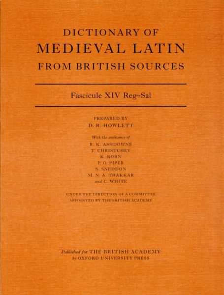 Produktbild: Howlett, D: Dictionary of Medieval Latin from British Source