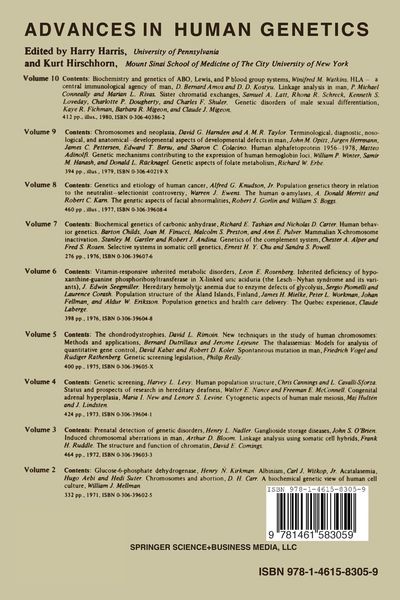 Produktbild: Advances in Human Genetics 11