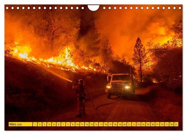 Produktbild: Die Feuerwehr. U.S. Firefighter im Einsatz (Wandkalender 2026 DIN A4 quer), CALVENDO Monatskalender