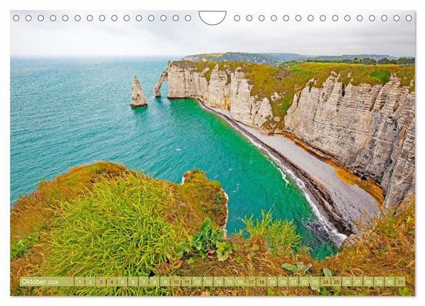 Produktbild: Ausblicke am Meer in der Bretagne und Normadie (Wandkalender 2026 DIN A4 quer), CALVENDO Monatskalender