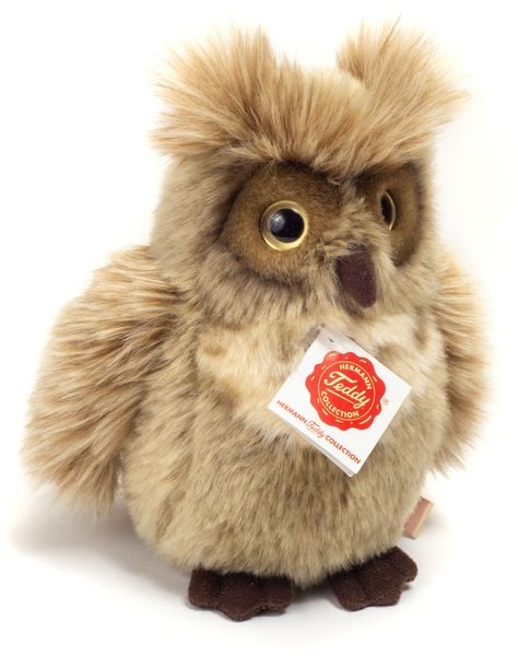 Produktbild: Teddy Hermann 94163 - Eule graubraun, Waldtiere, Pl&uuml;schtier, Stofftier, 17 cm