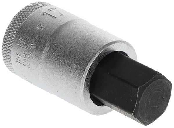 Produktbild: Steckschl&uuml;sseleinsatz IN 19 1/2 Zoll Innen-6-kant SW 17mm L.60mm GEDORE